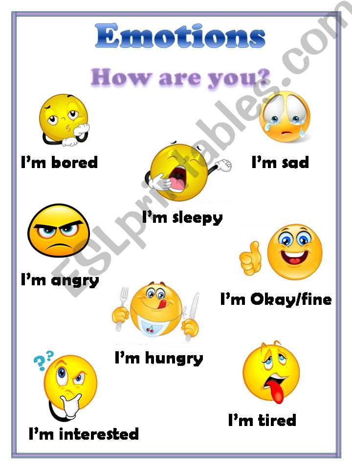 Learning words for feelings powerpoint