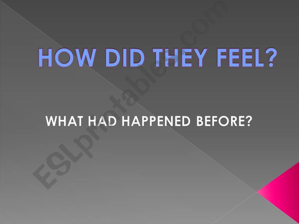 what had happened? powerpoint
