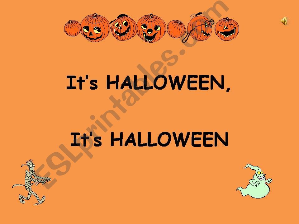 A Halloween song powerpoint