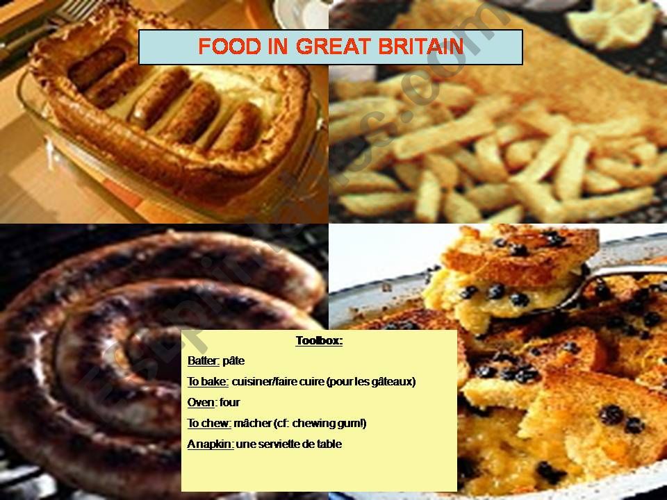 Food in Great Britain powerpoint