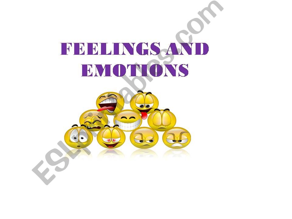 Feelings and Emotions powerpoint