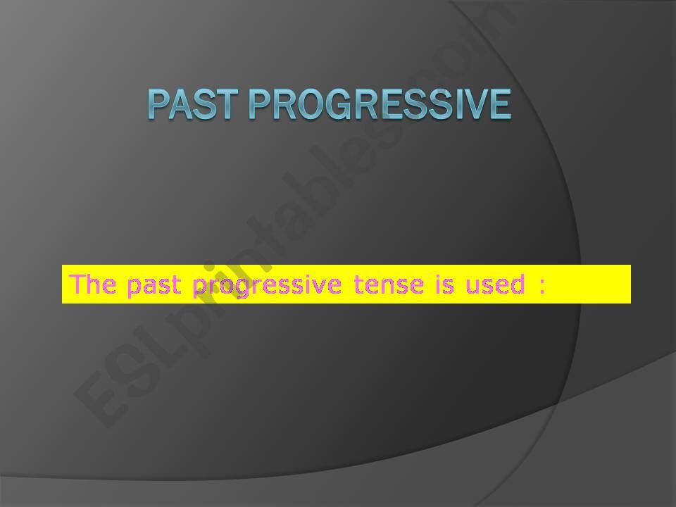 past continuous powerpoint