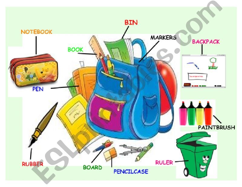 SCHOOL OBJECTS AND THERE IS/ARE