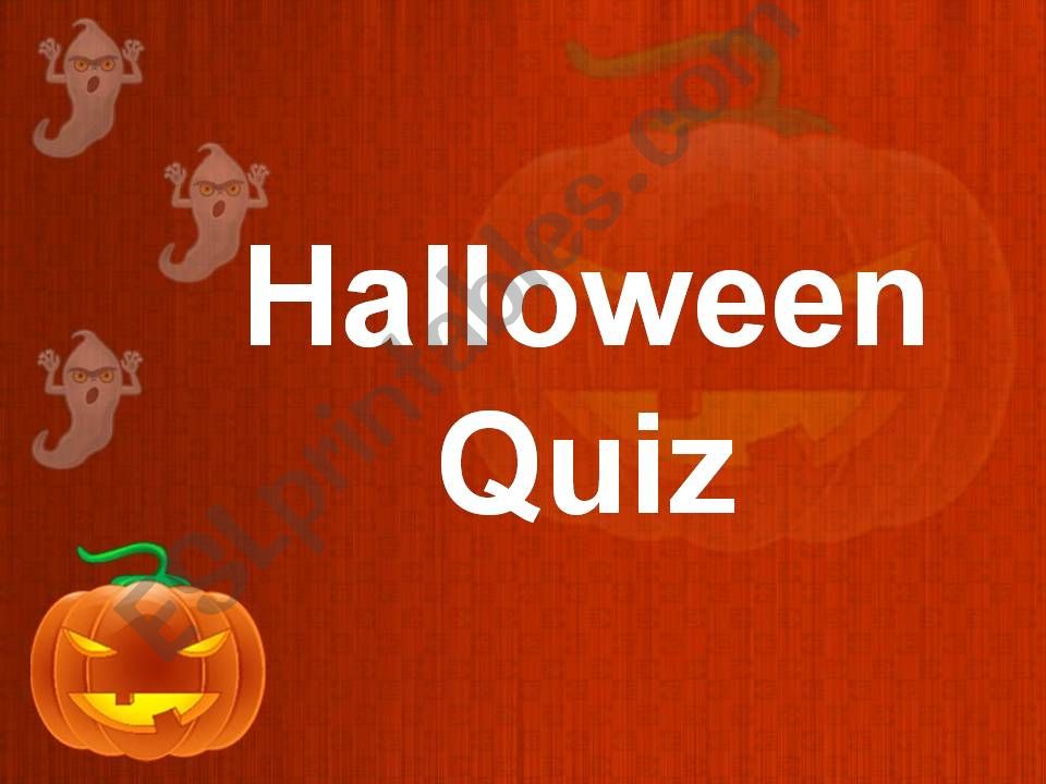 Halloween Quiz powerpoint