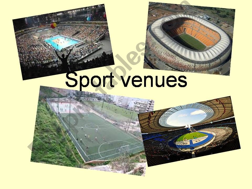 Sport venues powerpoint