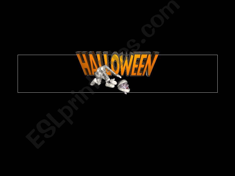 Halloween Past Tense powerpoint