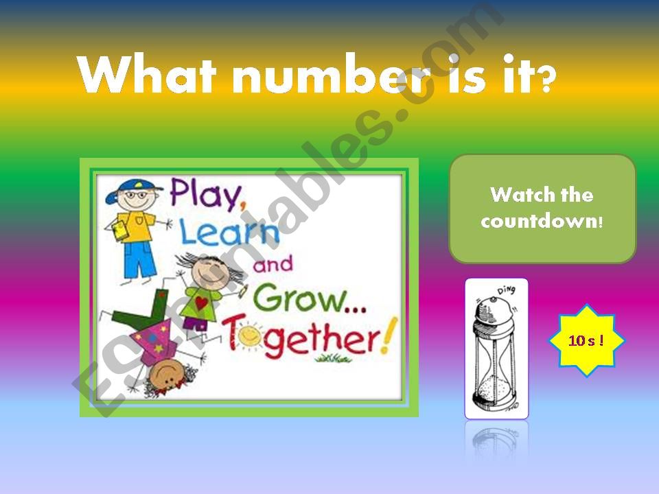 Numbers 1-99 / Game powerpoint