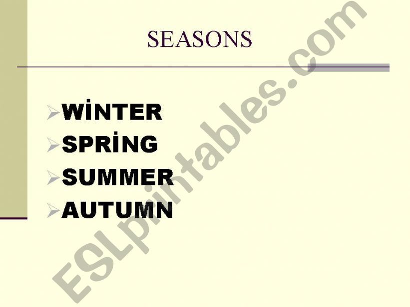 seasons powerpoint