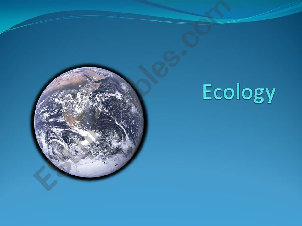 Ecology powerpoint