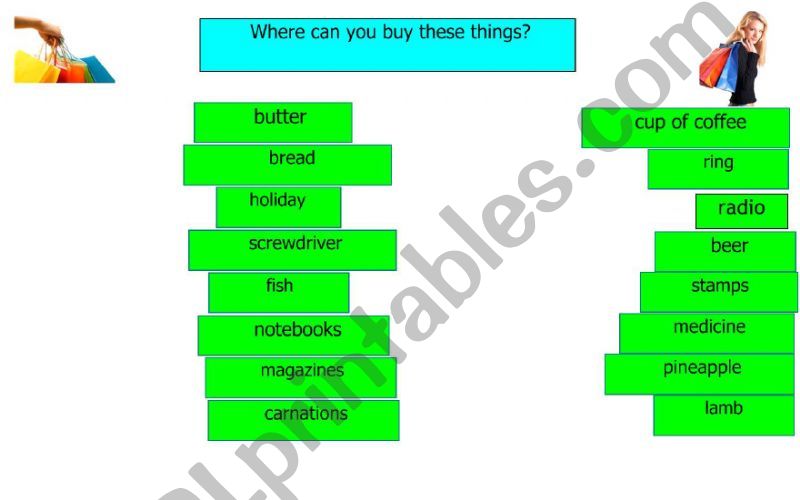 Shops and shopping. Pre-intermediate