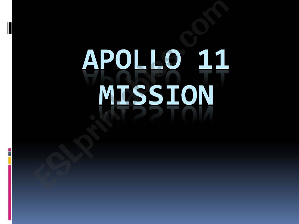 Apollo 11 Mission powerpoint