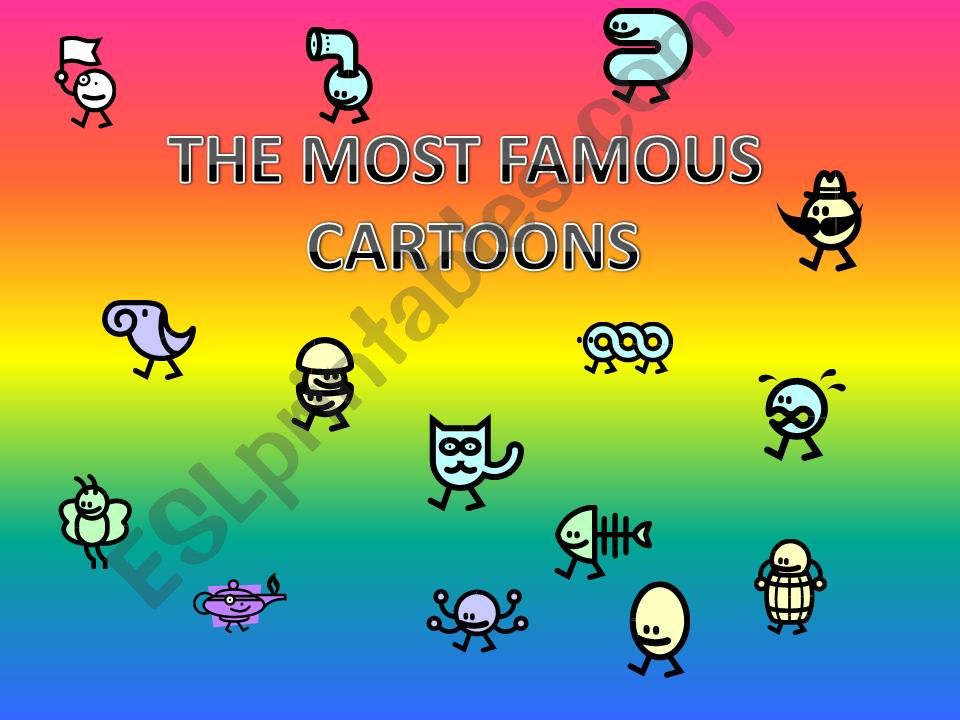 Famous cartoons powerpoint