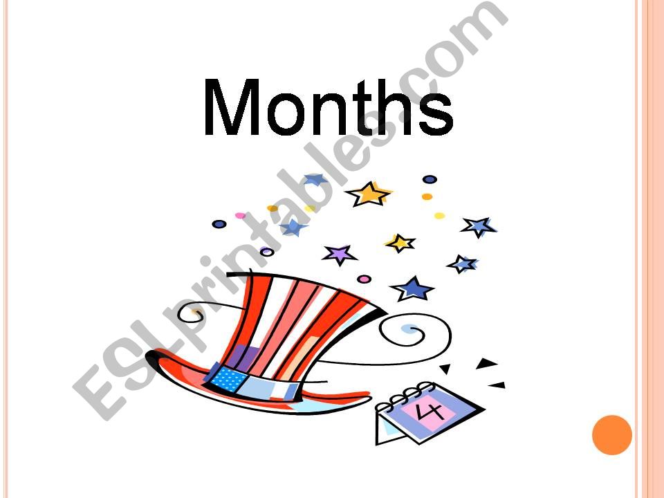 Months powerpoint