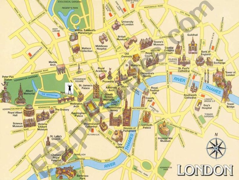 Lodon map powerpoint