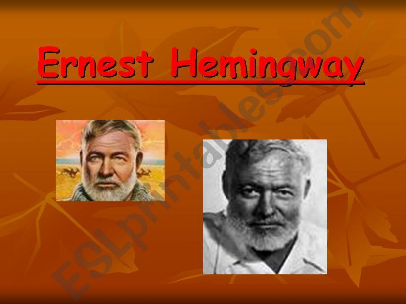 Ernest Hemingway powerpoint