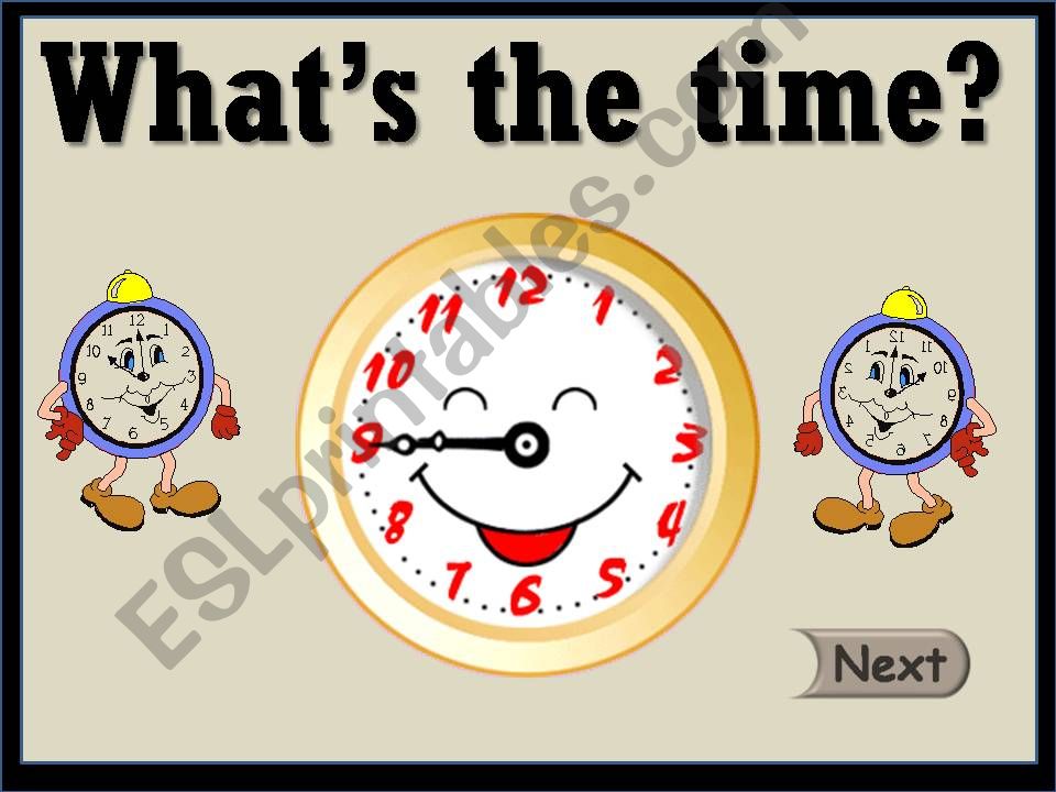 WHATS THE TIME? -  GAME powerpoint