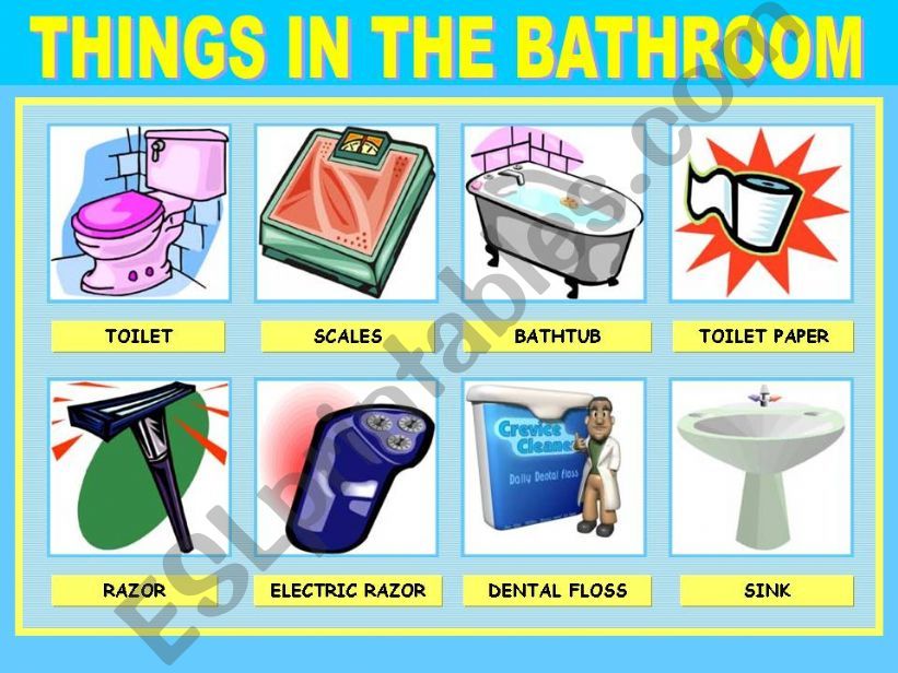 THINGS IN THE BATHROOM (1-2) powerpoint