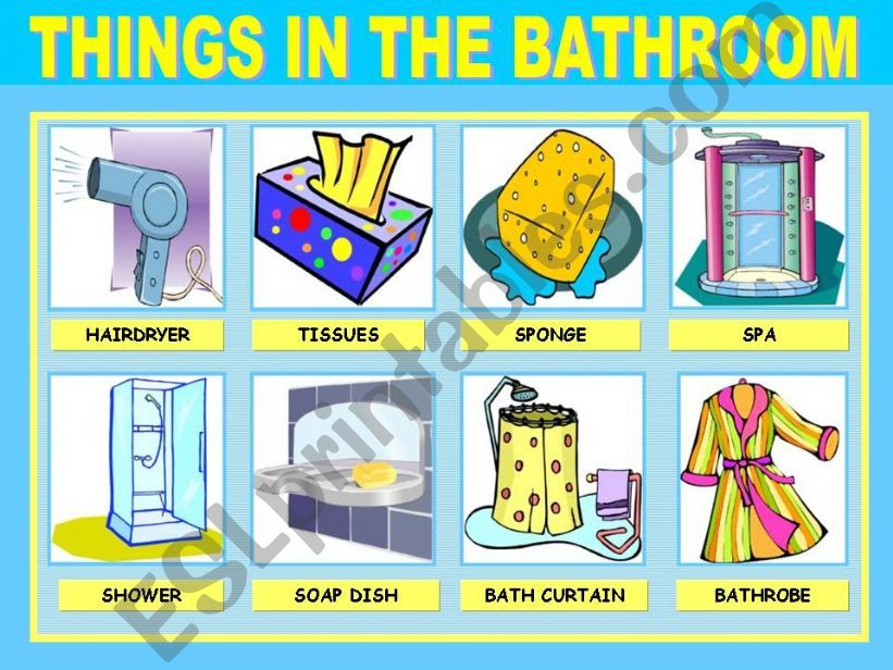 THINGS IN THE BATHROOM (2-2) powerpoint