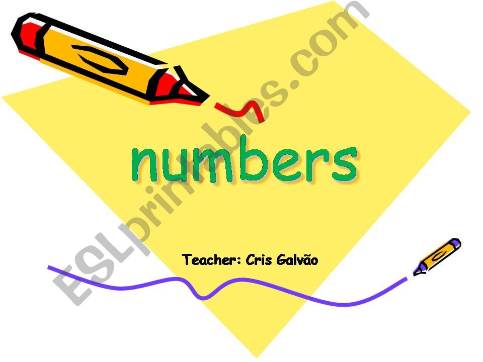 Numbers for adult students -explanation and exercise