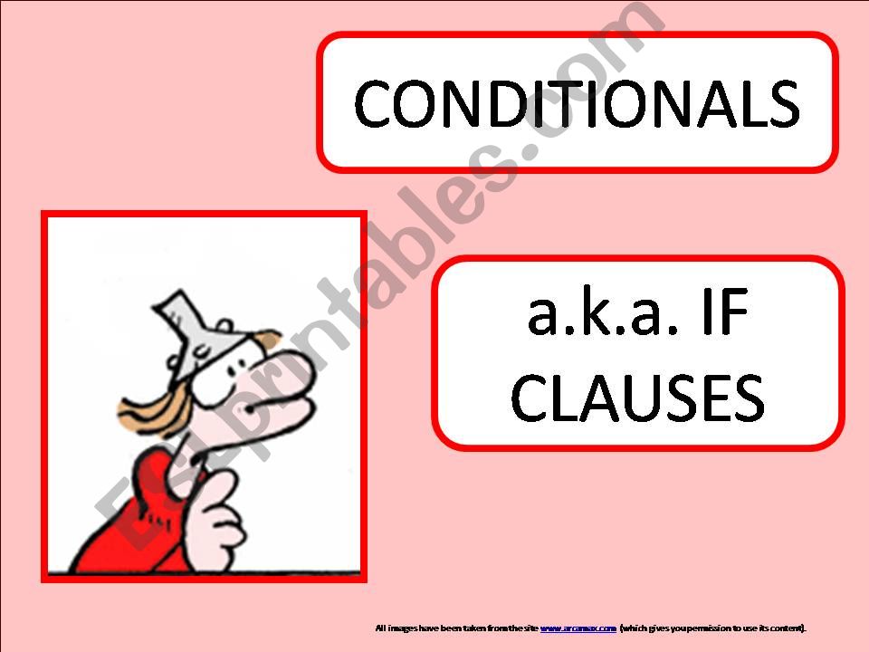 Conditionals - brief explanation