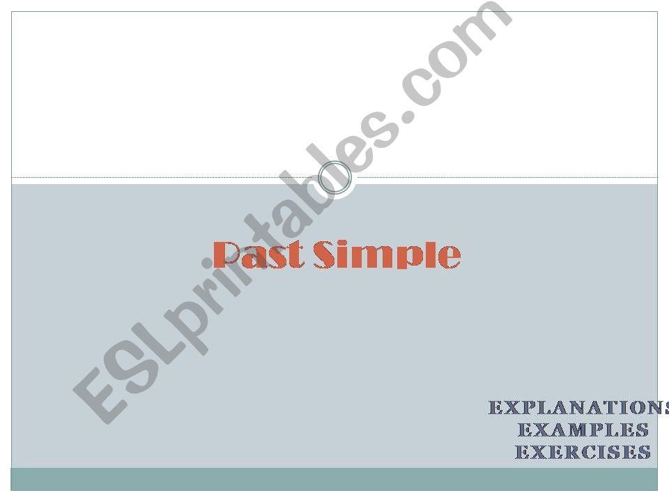 Past Simple powerpoint