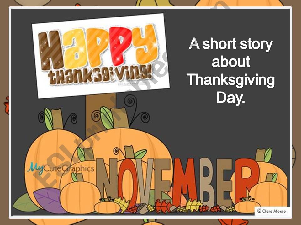 Thanksgiving story powerpoint