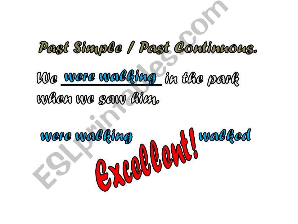 Past Simple Past Continuous powerpoint