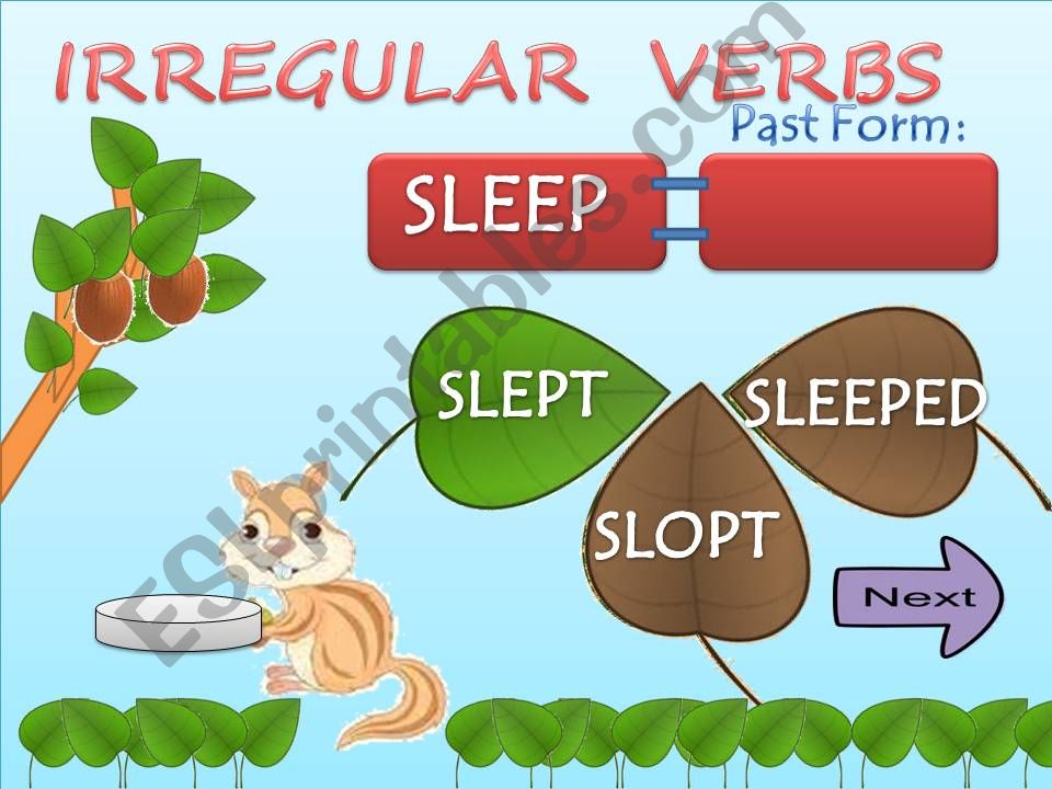 Irregular verbs part 1 powerpoint