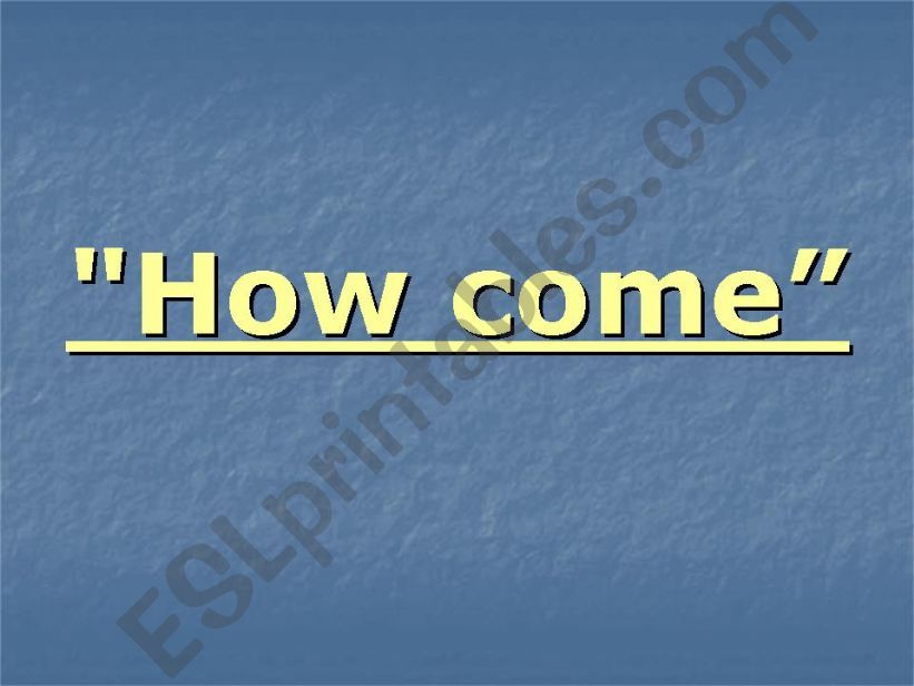 how come powerpoint
