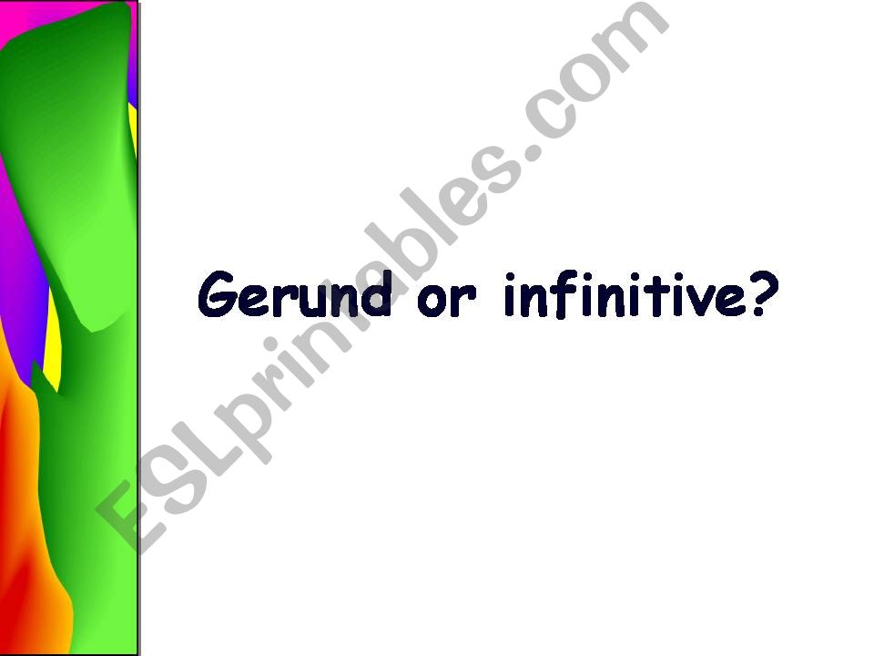 GERUND_INFINITIVE powerpoint