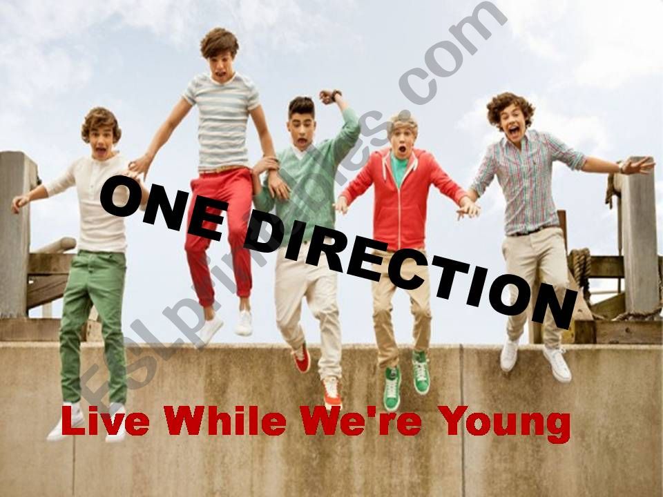 song:one direction-live while were young exercises