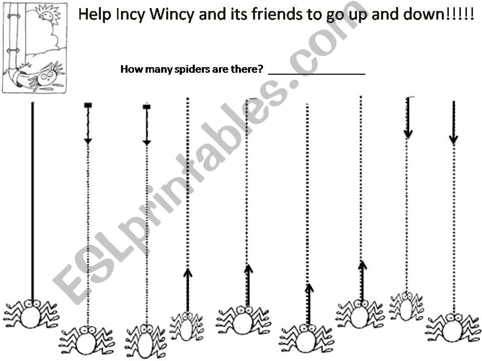 Incy Wincy Spider race powerpoint