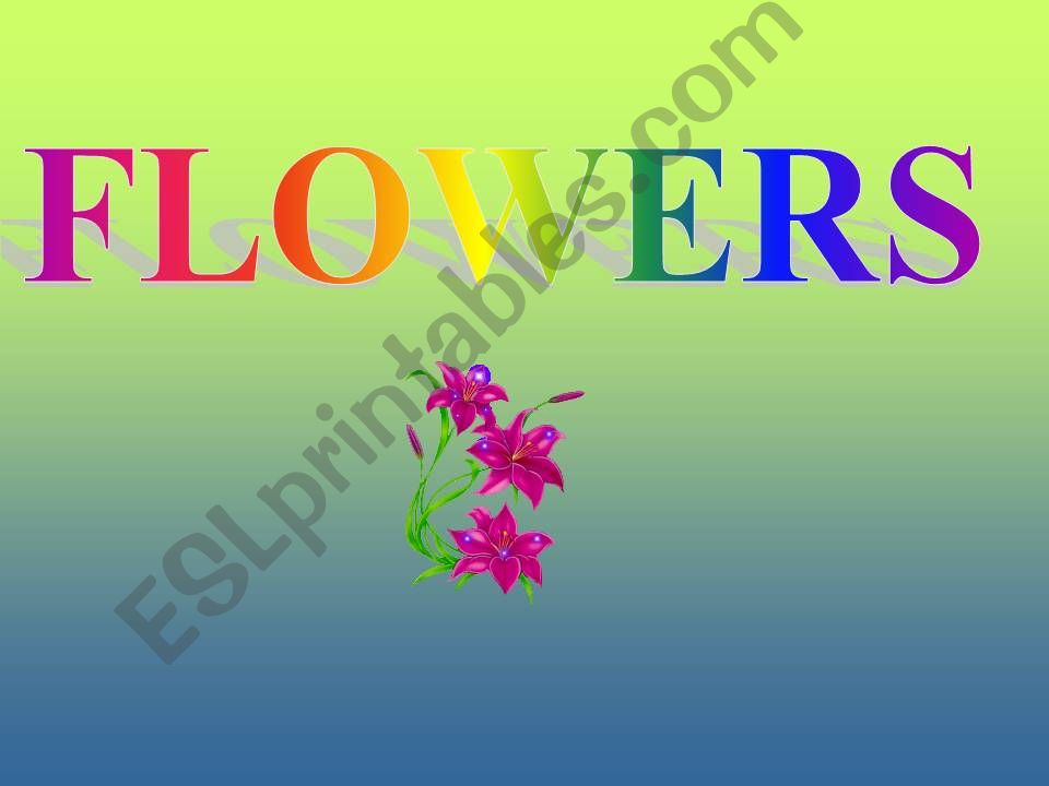 Flowers powerpoint