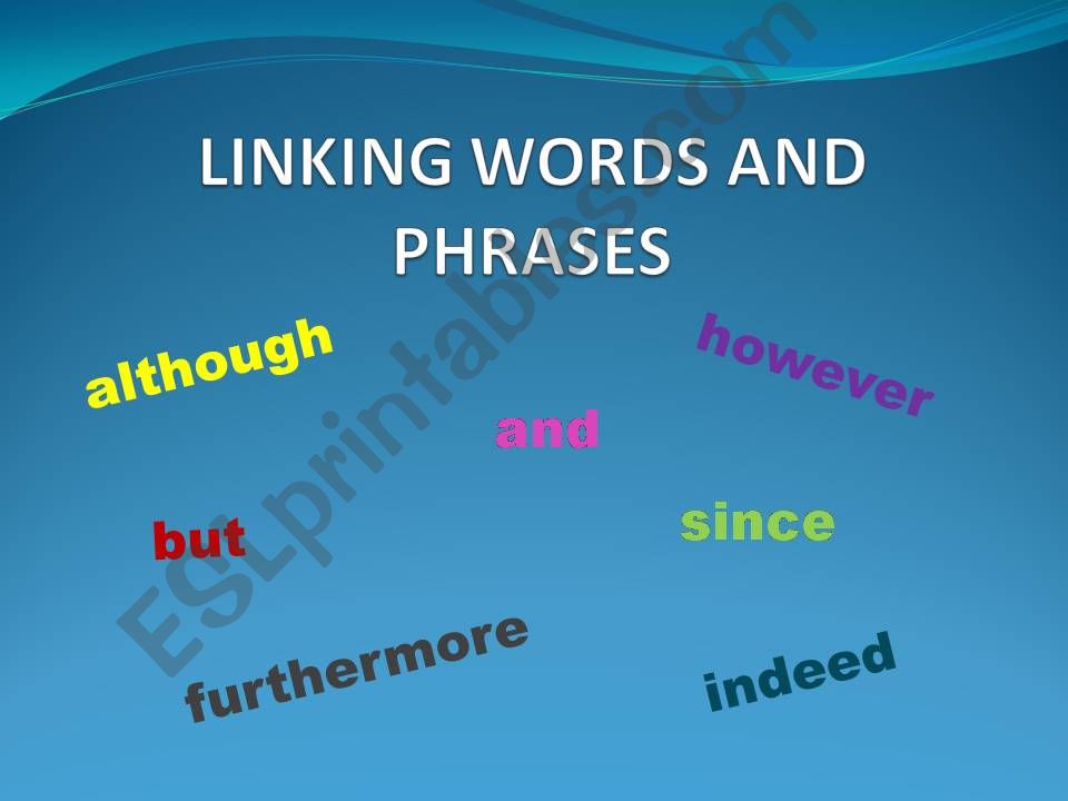 Linking words powerpoint