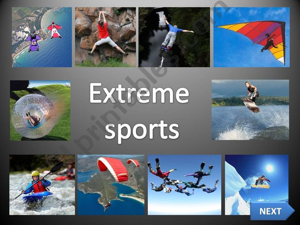 extreme sports powerpoint