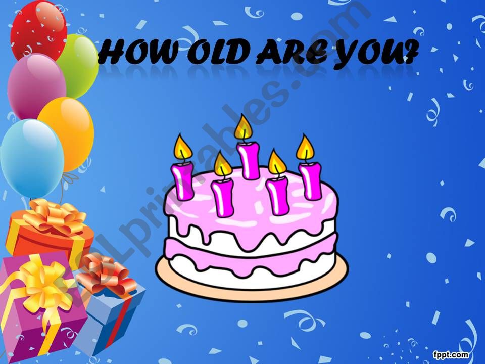 How old are you? - game powerpoint
