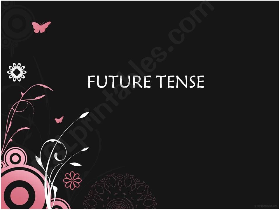 future tense powerpoint