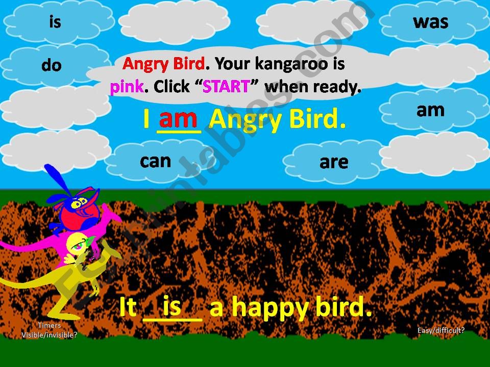 auxiliary verb angry kangaroo race part 1 of 3