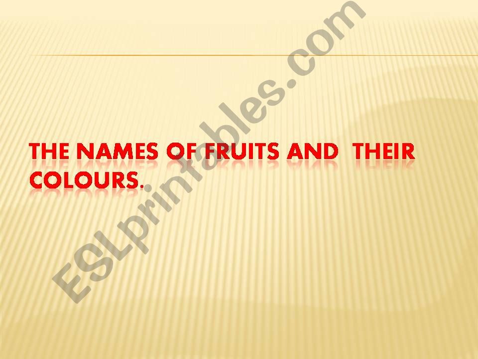 fruit powerpoint