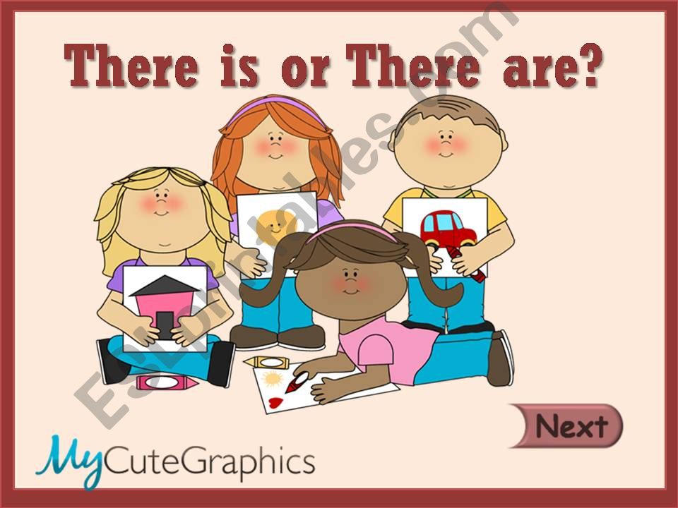 THERE IS OR THERE ARE? - GAME powerpoint