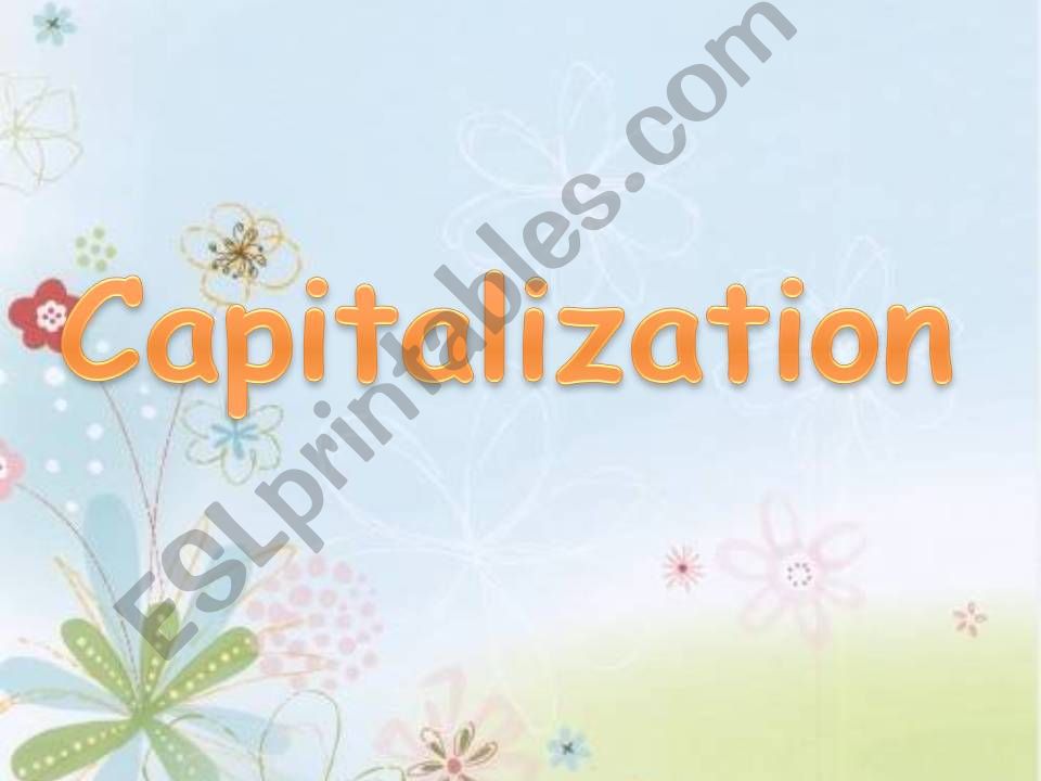 capitalization  powerpoint
