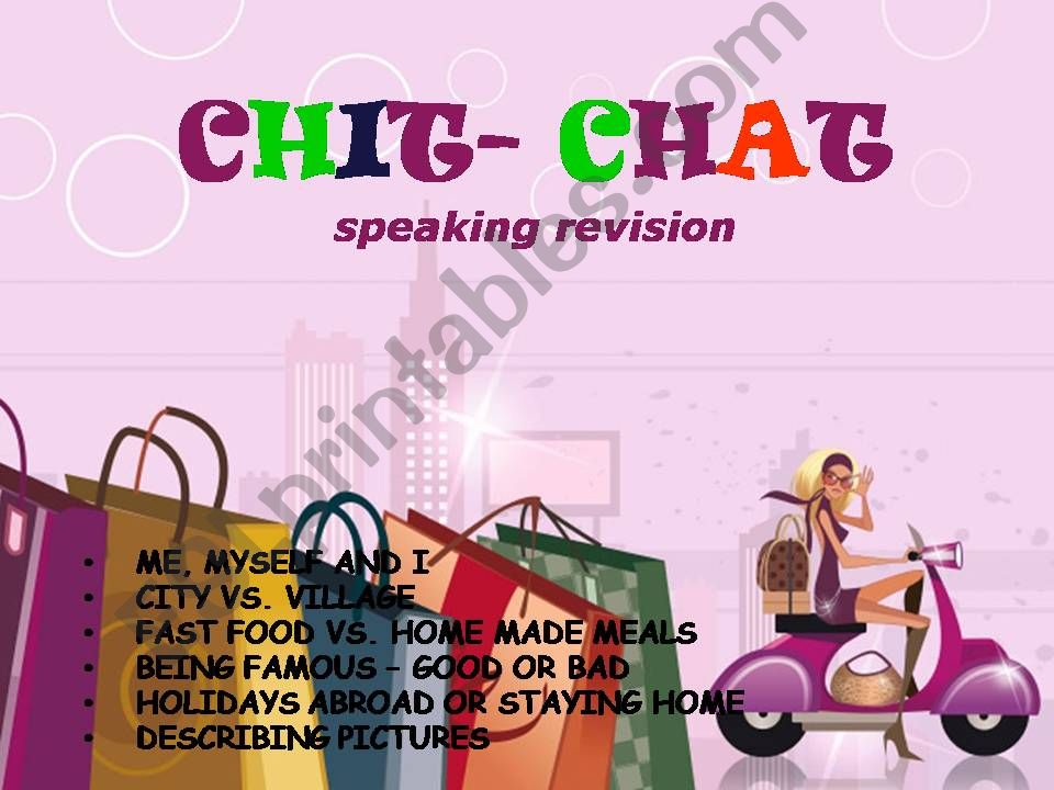 CHIT-CHAT-speaking revision powerpoint