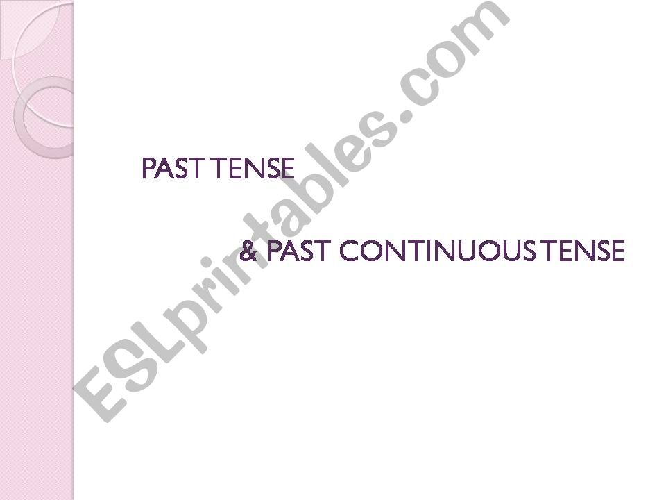 past-past continuous tense powerpoint