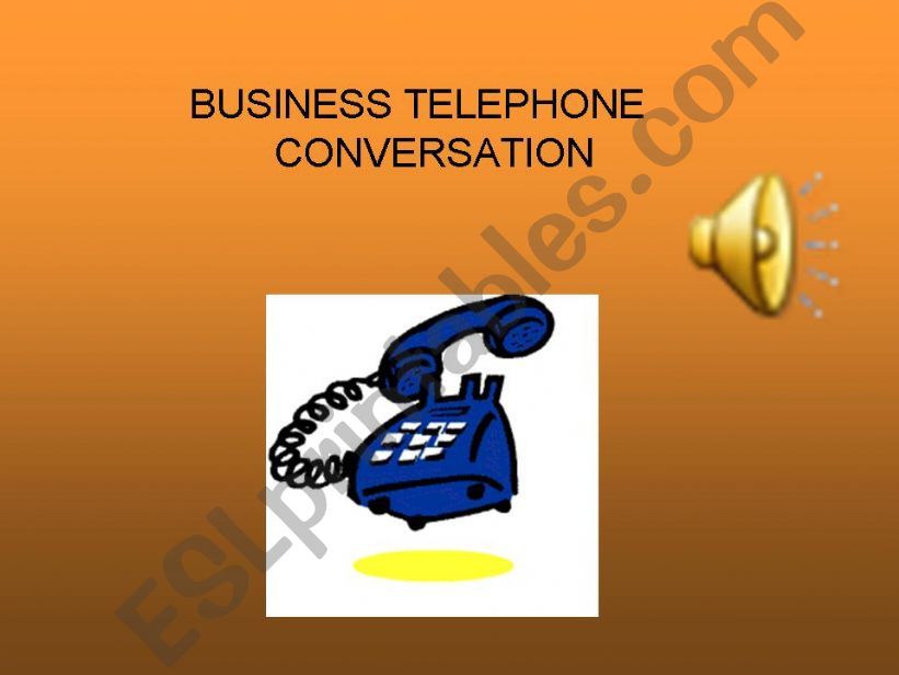 business telephone conversation
