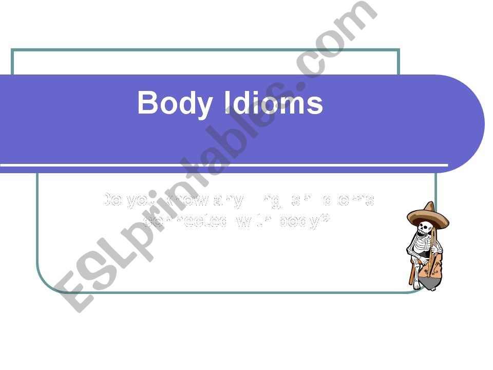 Body Idioms powerpoint