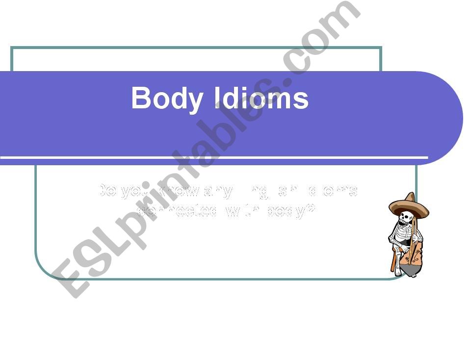 Body Idioms powerpoint
