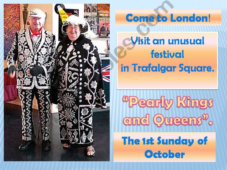London festivals: Pearly kings and queens