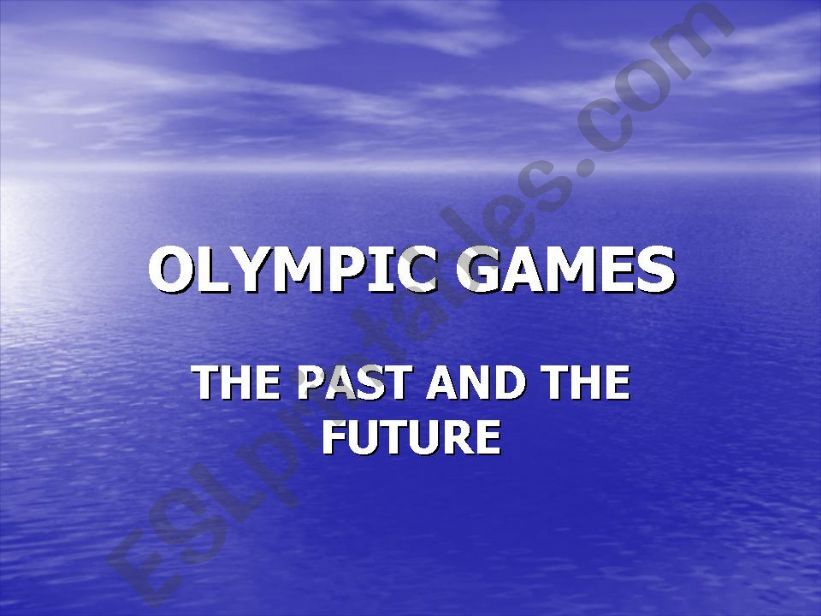 OLYMPIC GAMES powerpoint