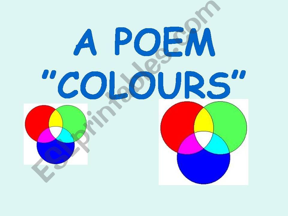 Poem about colours and fruit powerpoint