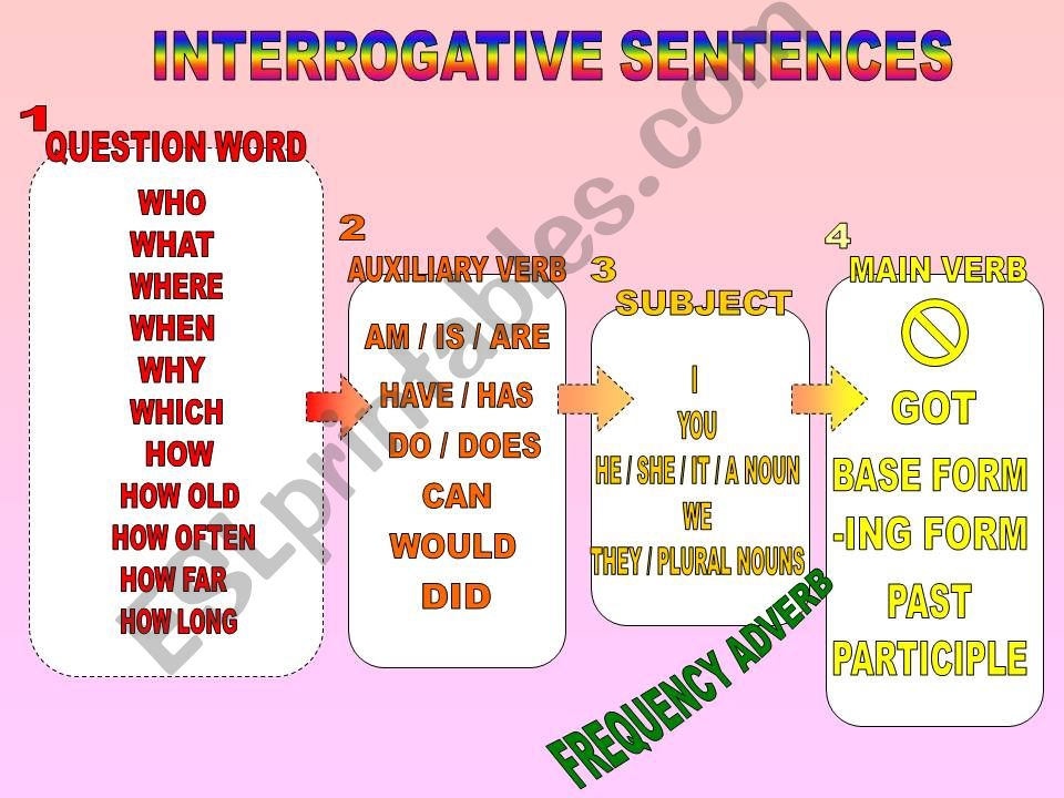 INTERROGATIVE SENTENCES powerpoint